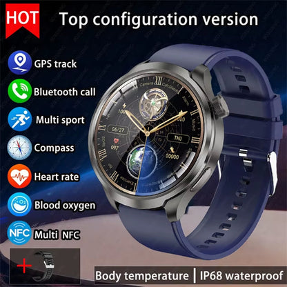 2025 New for HUAWEI Outdoor Sports Smart Watch Men AMOLED Screen NFC GPS Compass Heart Rate Waterproof Bluetooth Call Smartwatch