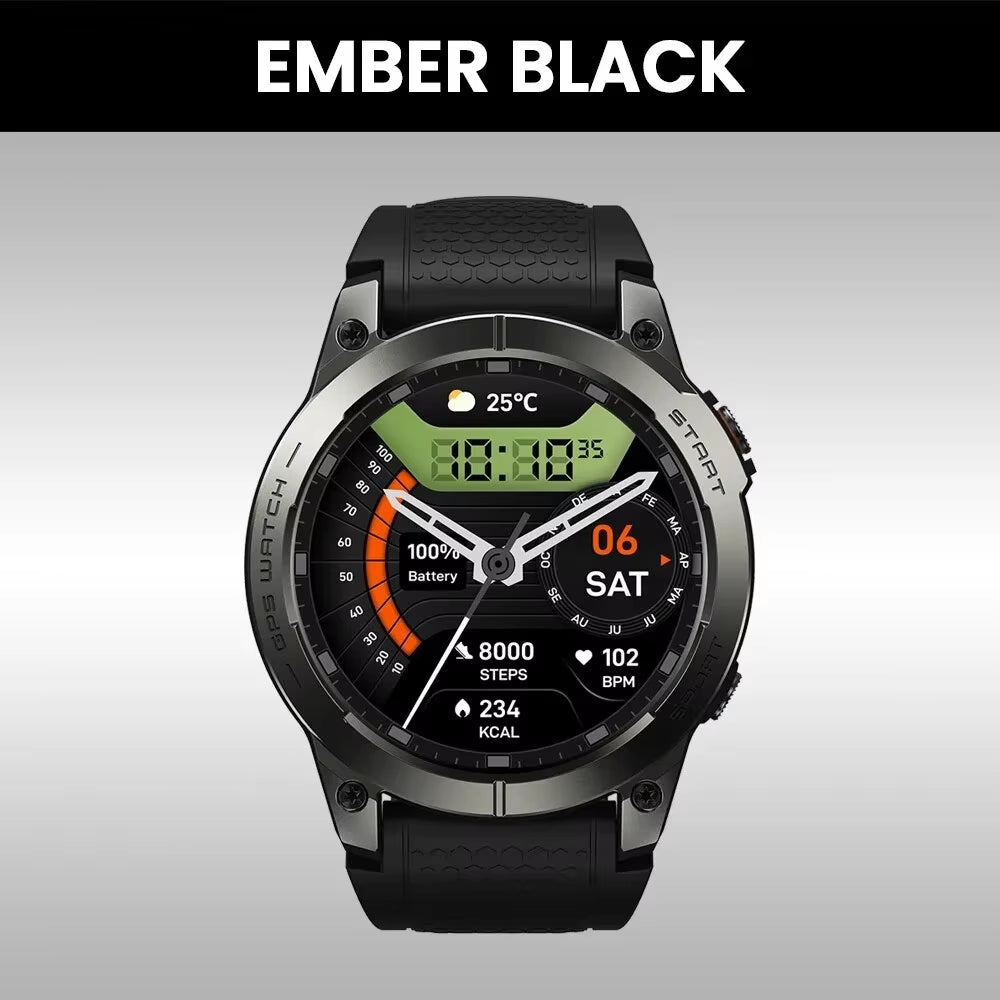 New  Stratos 3 PRO GPS Smart Watch 1.43” HD AMOLED Display Built-In GPS Bluetooth Phone Calls Sports Smartwatch for Men