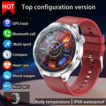 2025 New for HUAWEI Outdoor Sports Smart Watch Men AMOLED Screen NFC GPS Compass Heart Rate Waterproof Bluetooth Call Smartwatch