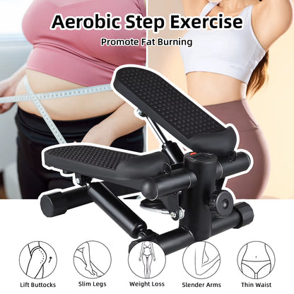 Stepper for Exercise at Home with Resistance Bands LCD Display Capacity 100Kg Stair Stepper Stair Stepper -Stepper