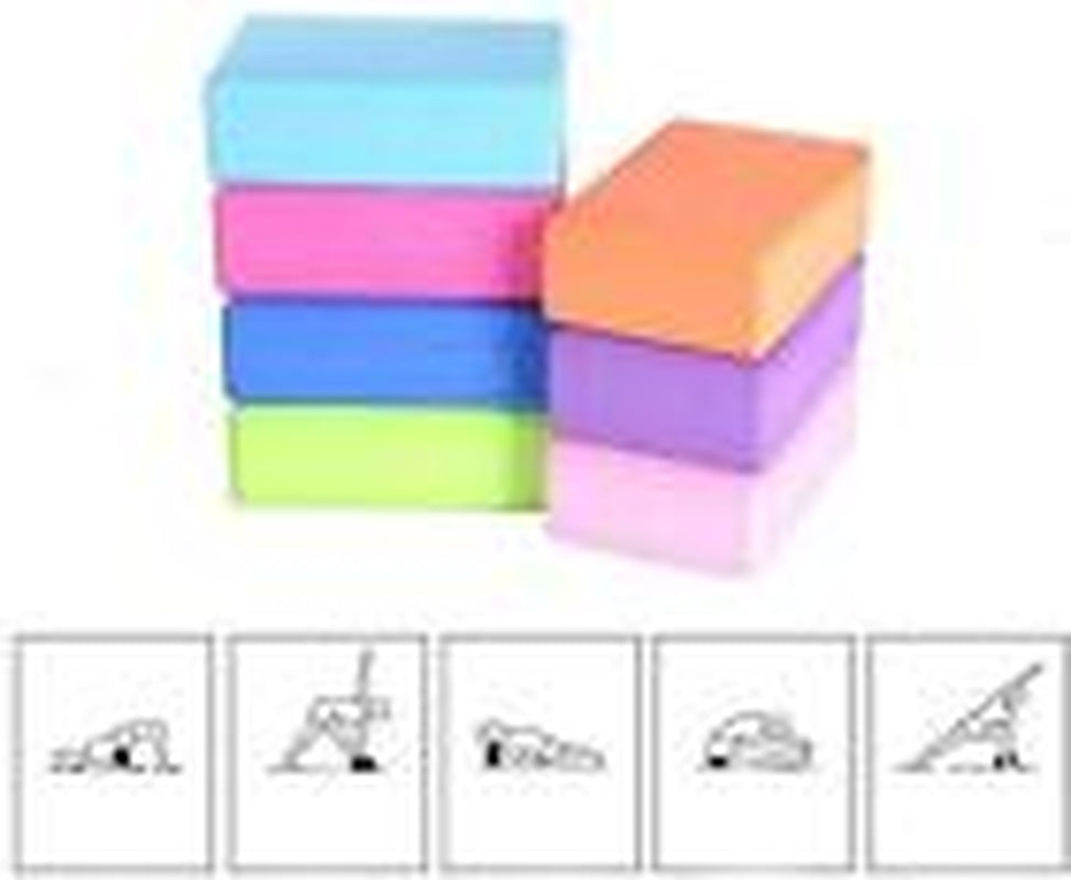 Yoga Block Fitness Foam Brick Pilates Balance Stretching Exercise Gym Workout UK