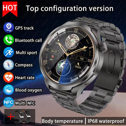 2025 New for HUAWEI Outdoor Sports Smart Watch Men AMOLED Screen NFC GPS Compass Heart Rate Waterproof Bluetooth Call Smartwatch
