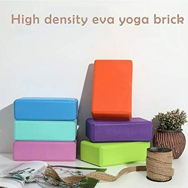 Yoga Block Fitness Foam Brick Pilates Balance Stretching Exercise Gym Workout UK