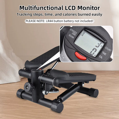 Stepper for Exercise at Home with Resistance Bands LCD Display Capacity 100Kg Stair Stepper Stair Stepper -Stepper