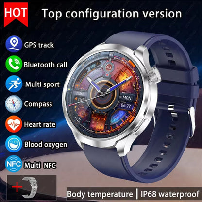 2025 New for HUAWEI Outdoor Sports Smart Watch Men AMOLED Screen NFC GPS Compass Heart Rate Waterproof Bluetooth Call Smartwatch