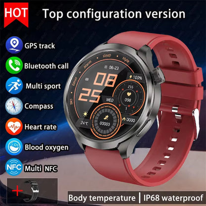 2025 New for HUAWEI Outdoor Sports Smart Watch Men AMOLED Screen NFC GPS Compass Heart Rate Waterproof Bluetooth Call Smartwatch