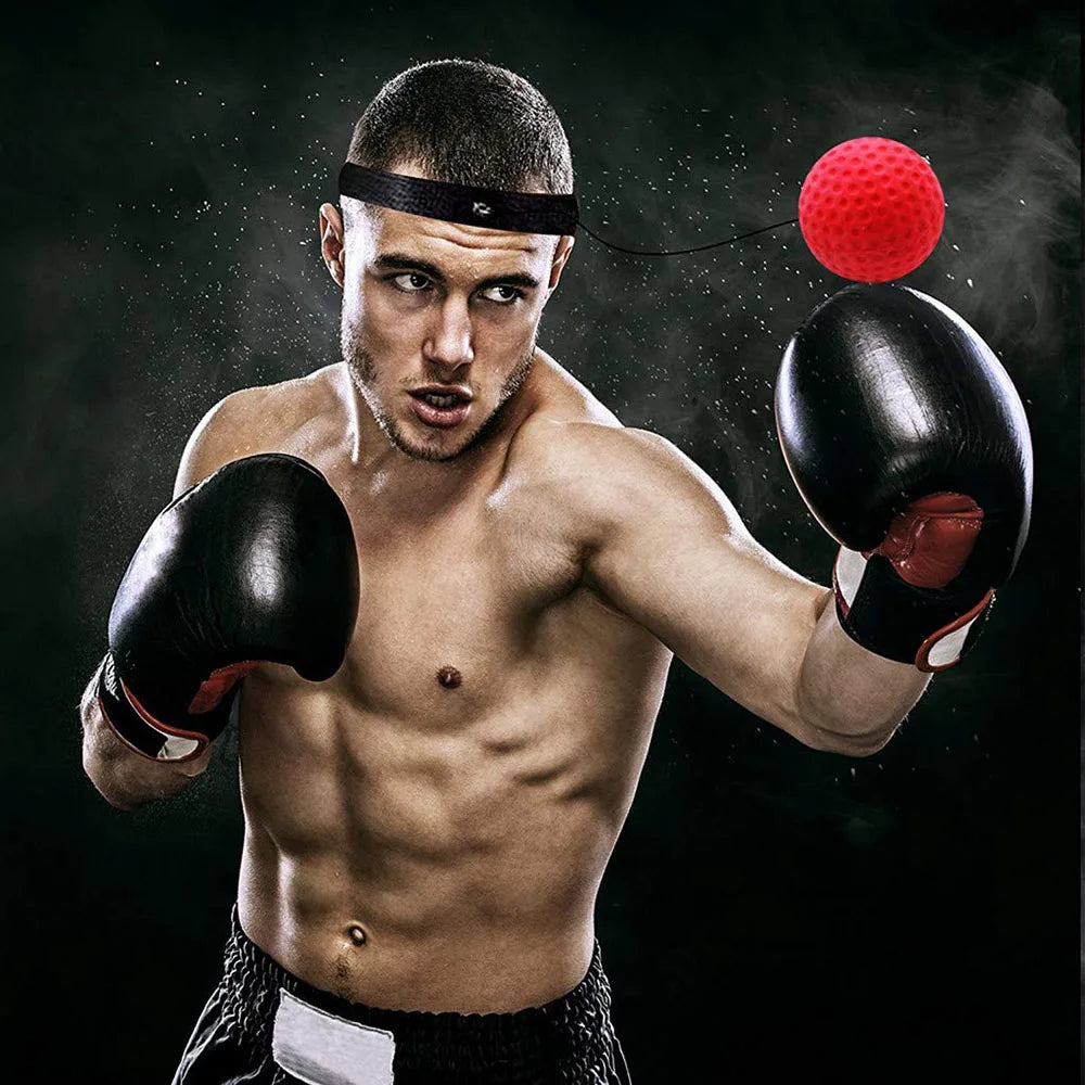 Boxing Ball Reflex Speed Training with Headband Boxing Punching Balls Hand Eye Coordination Fitness 