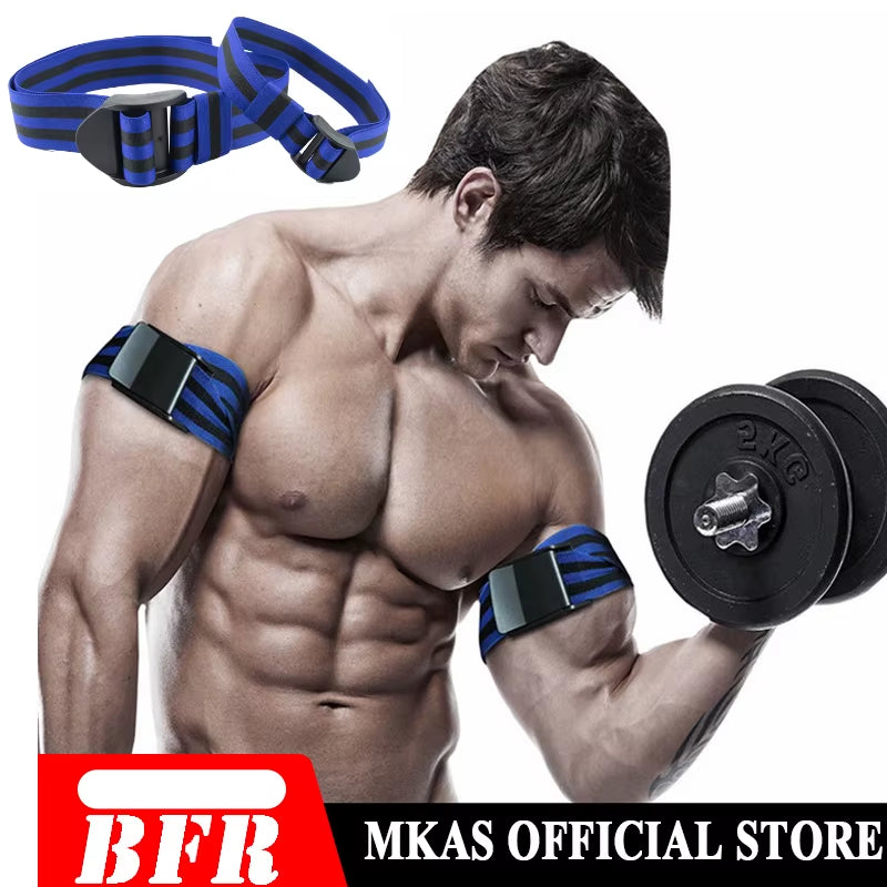 BFR Fitness Occlusion Bands Weight Bodybuilding Blood Flow Restriction Bands Arm Leg Wraps Fast Muscle Growth Gym Equipment